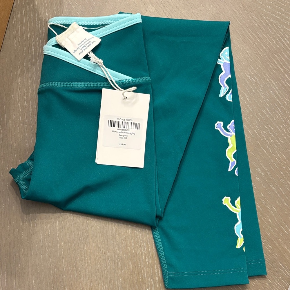 Roller Rabbit monkey Jackie leggings - Evergreen XXS